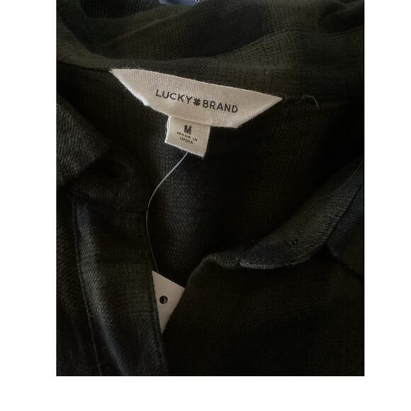 Lucky Brand Womens' Brown Plaid Long Sleeve Blouse Size M - Picture 5 of 6